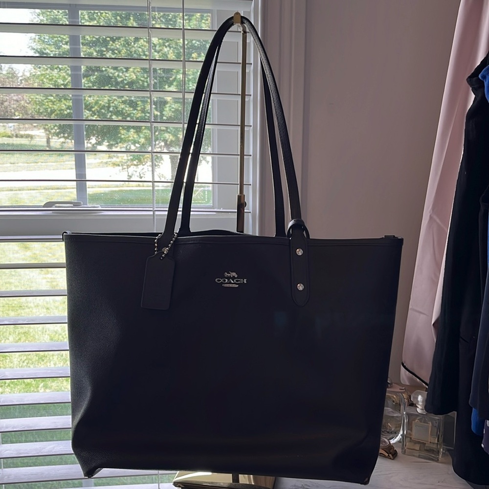 Burgundy Coach Tote Reversible Pink Camo